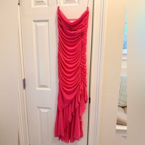 Hello Molly bodycon strapless hot pink dress size 6